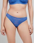 Culotte classique en dentelle bleue