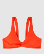 Haut de bikini sans armatures orange