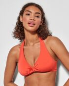 Haut de bikini sans armatures orange