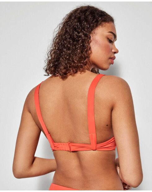 Haut de bikini sans armatures orange
