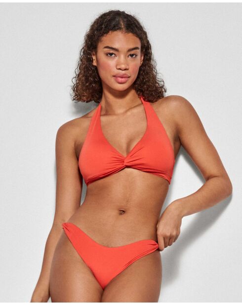 Haut de bikini sans armatures orange
