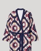 Robe de chambre imprimé oriental multicolore