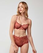 Soutien-gorge balconnet sans mousse chaudiaire orange
