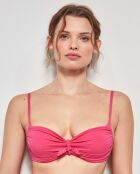 Haut de bikini push up fuchsia