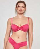 Haut de bikini push up fuchsia