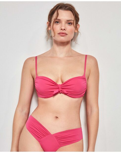 Haut de bikini push up fuchsia