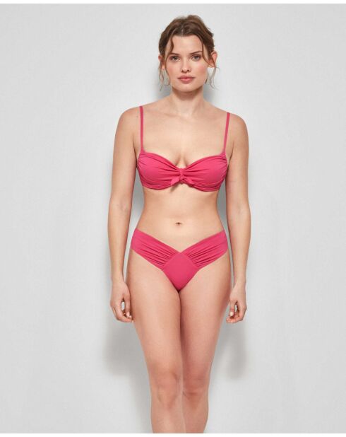 Haut de bikini push up fuchsia