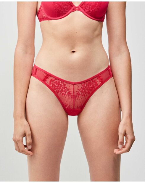 Culotte coupe V rouge