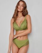 Culotte en dentelle extra-plate verte