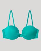 Haut de bikini bandeau uni vert