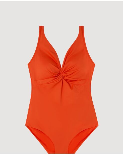 Maillot de bain liftant sans armatures orange