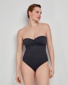 Maillot de bain imprimé tribal noir