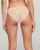 Culotte classique coupée au laser beige