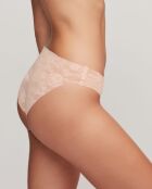 Culotte classique coupée au laser beige