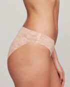 Culotte classique coupée au laser beige