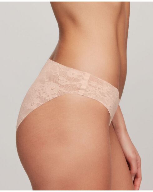 Culotte classique coupée au laser beige