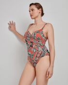 Maillot de bain sans armature multicolore