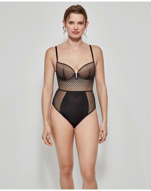 Body avec armature bonnets B et C noir