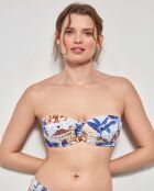 Haut de bikini bandeau multicolore