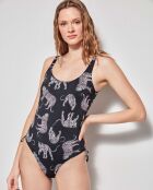 Maillot de bain ajustable multicolore