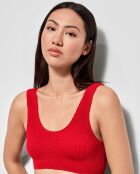 Haut de bikini one size rouge