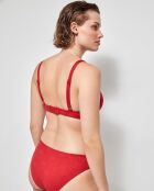 Haut de bikini de maintien rouge