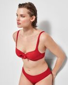 Haut de bikini de maintien rouge