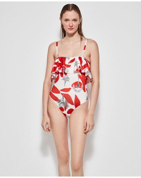 Maillot de bain sans armatures multicolore