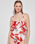 Maillot de bain sans armatures multicolore