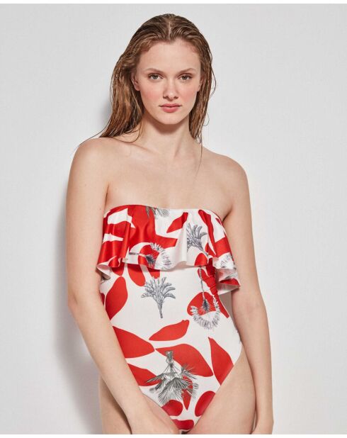 Maillot de bain sans armatures multicolore