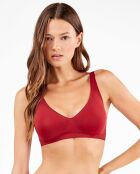 Soutien-gorge push up avec mousse amovible bordeaux