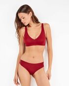 Soutien-gorge push up avec mousse amovible bordeaux