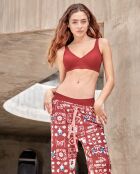Soutien-gorge push up avec mousse amovible bordeaux