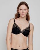 Soutien-gorge bralette avec armatures et coques bonnets B et C noir