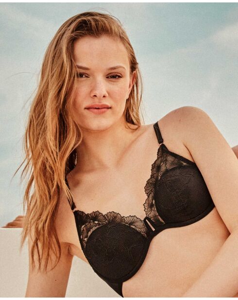 Soutien-gorge bralette avec armatures et coques bonnets B et C noir