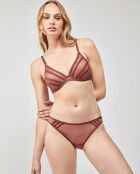 Soutien-gorge bralette avec armatures et coques marron