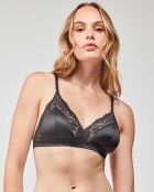 Soutien-gorge triangle sans armatures noir