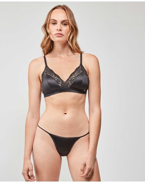 Soutien-gorge triangle sans armatures noir