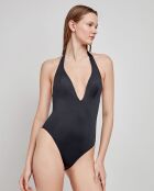 Maillot de bain à  col halter noir