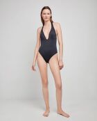 Maillot de bain à  col halter noir