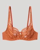 Soutien-gorge balconnet sans rembourrage marron - bonnet C