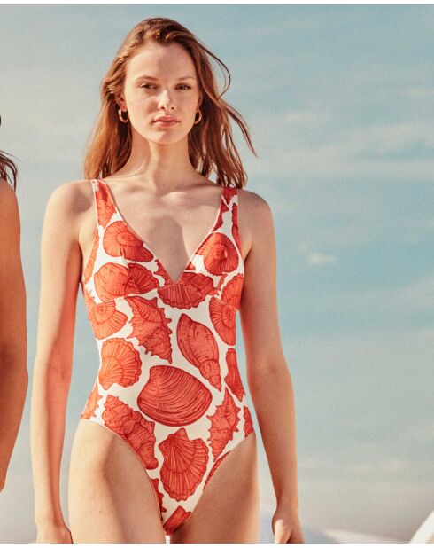 Maillot de bain high tech avec mousse amovible multicolore