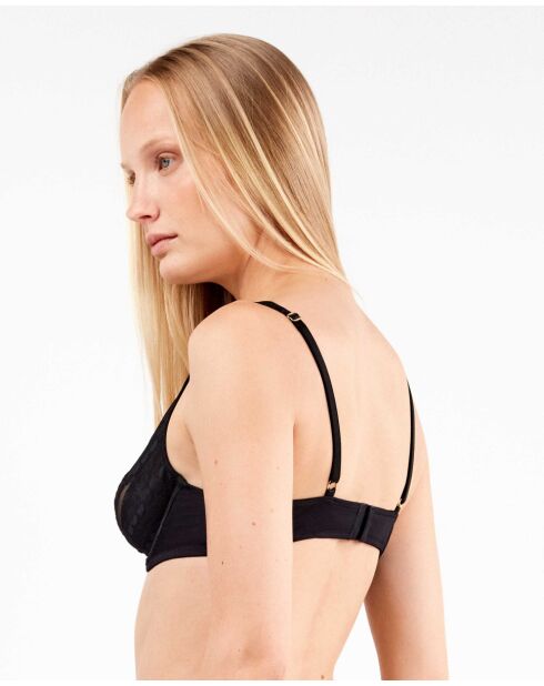 Soutien-gorge balconnet sans rembourrage noir