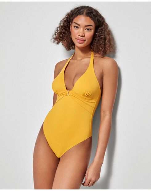 Maillot de bain sans armature moutarde
