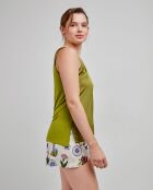 Short imprimé floral multicolore