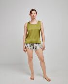 Short imprimé floral multicolore