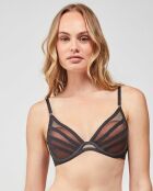 Soutien-gorge bralette avec armatures et coques noir