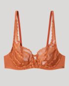Soutien-gorge balconnet sans rembourrage marron - bonnet B