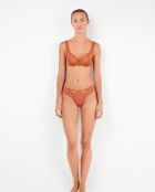 Soutien-gorge balconnet sans rembourrage marron - bonnet B
