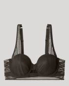 Soutien-gorge balconnet en dentelle noir